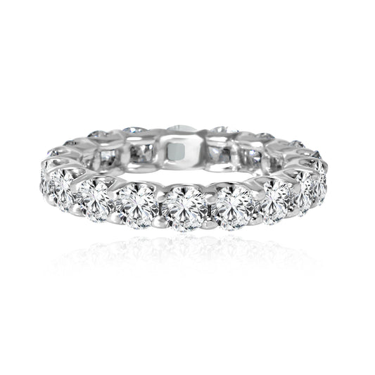 14k White Gold 3.00ctw Round Lab Grown Diamond Eternity Band