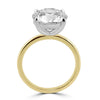 14k Yellow Gold 5.00ct Lab Grown Round Diamond Solitaire Engagement Ring