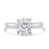 14k White Gold 2.50ct Lab Grown Round Diamond Solitaire Engagement Ring