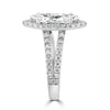 14k White Gold 1.85ct Marquise Diamond Halo Engagement Ring