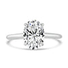14k White Gold 2.00ct Oval Diamond Solitaire Engagement Ring