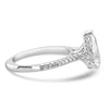 18k White Gold 1.80ct Lab Grown Pear Diamond Invisible Halo Engagement Ring