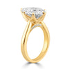 14k Yellow Gold 3.70ct Lab Grown Pear Diamond Solitaire Engagement Ring
