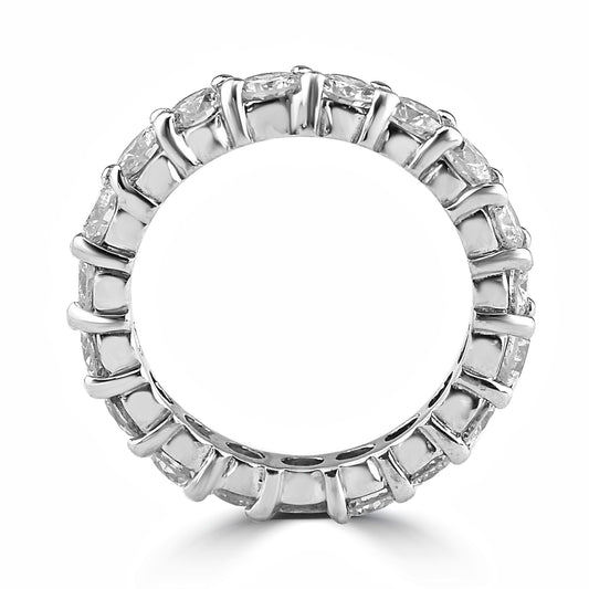 14k White Gold 3.50ctw Round Lab Grown Diamond Eternity Band