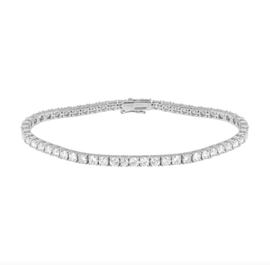 14k White Gold 5.00ctw Classic Diamond Tennis Bracelet