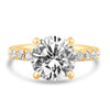 14k Yellow Gold 2.00ct Lab Grown Round Diamond Invisible Halo Engagement Ring