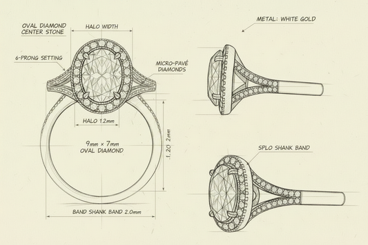 Custom Engagement Ring Design Using CAD Technology