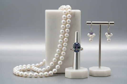 June Birthstone - Pearl & Alexandrite