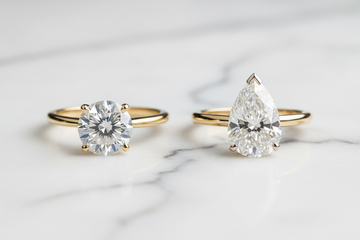 Round Brilliant vs. Pear Cut Diamond