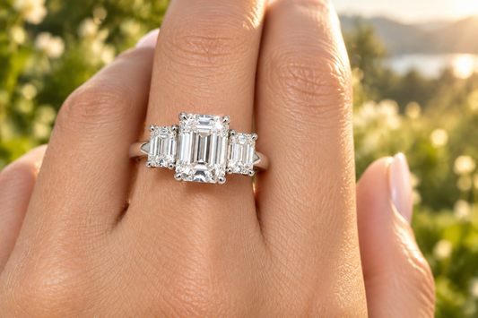 Why the Three-Stone Lab Grown Engagement Ring Is Dominating Bridal Style