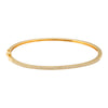 14k Yellow Gold Double Row Diamond Bangle .30ctw