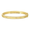 14k Yellow Gold Fluted Diamond Bangle .40ctw