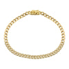 14k Yellow Gold Diamond Cuban Link Bracelet .45ctw