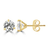 14k Yellow Gold Lab Grown Round Diamond Stud Earrings 1.50ctw