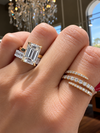 14k Yellow Gold Three Row Spiral Wrap Diamond Ring .35ctw