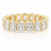 14k Yellow Gold Lab Grown Oval Diamond Eternity Band 5.50ctw