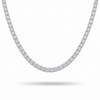 14k White Gold Lab Grown Diamond Classic Tennis Necklace 6.50ctw