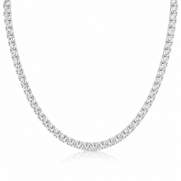 14k White Gold Lab Grown Diamond Classic Tennis Necklace 8.00ctw