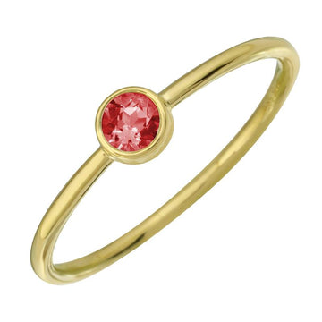 14k Yellow Gold Pink Tourmaline Ring