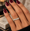 14k Yellow Gold Lab Grown Round Diamond Eternity Band 3.50ctw