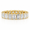 14k Yellow Gold Lab Grown Emerald Diamond Eternity Band 7.00ctw