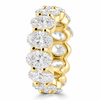 14k Yellow Gold Lab Grown Oval Diamond Eternity Band 9.00ctw