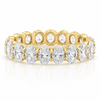 14k Yellow Gold Lab Grown Oval Diamond Eternity Band 4.50ctw