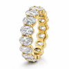 14k Yellow Gold Lab Grown Oval Diamond Eternity Band 5.50ctw