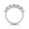 18k White Gold Lab Grown Emerald Diamond Band 3.25ctw