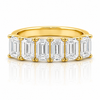 18k Yellow Gold Lab Grown Emerald Diamond Band 3.25ctw