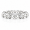 14k White Gold Lab Grown Round Diamond Eternity Band 3.50ctw