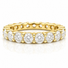 14k Yellow Gold Lab Grown Round Diamond Eternity Band 3.50ctw