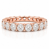 14k Rose Gold Lab Grown Round Diamond Eternity Band 3.50ctw