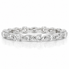 14k White Gold Lab Grown Multi Shape Alternating Marquise & Round Diamond East West Band 2.00ctw
