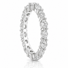 14k White Gold Lab Grown Multi Shape Alternating Marquise & Round Diamond East West Band 2.00ctw