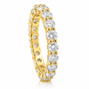 14k Yellow Gold Lab Grown Round Diamond Eternity Band 2.50ctw