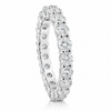 14k White Gold Lab Grown Round Diamond Eternity Band 2.50ctw