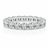 14k White Gold Lab Grown Round Diamond Eternity Band 3.00ctw