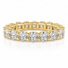 14k Yellow Gold Lab Grown Round Diamond Eternity Band 3.00ctw