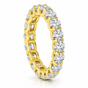 14k Yellow Gold Lab Grown Round Diamond Eternity Band 3.00ctw