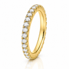 14k Yellow Gold Lab Grown Round Diamond Eternity Band 1.00ctw