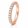 14k Yellow Gold Lab Grown Round Diamond Eternity Band 1.00ctw