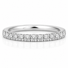 14k White Gold Lab Grown Round Diamond Eternity Band 1.00ctw