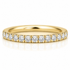 14k Yellow Gold Lab Grown Round Diamond Eternity Band 1.00ctw