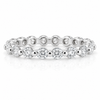 14k White Gold Lab Grown Round Diamond Eternity Band 2.00ctw