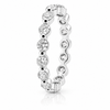 14k White Gold Lab Grown Round Diamond Eternity Band 2.00ctw
