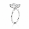 14k White Gold 2.00ct Lab Grown Radiant Diamond Solitaire Engagement Ring