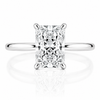 14k White Gold 2.00ct Lab Grown Radiant Diamond Solitaire Engagement Ring