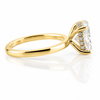 14k Yellow Gold 2.00ct Lab Grown Elongated Cushion Diamond Invisible Halo Solitaire Engagement Ring