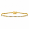 14k Yellow Gold Lab Grown Round Diamond Classic Tennis Bracelet 1.50ctw